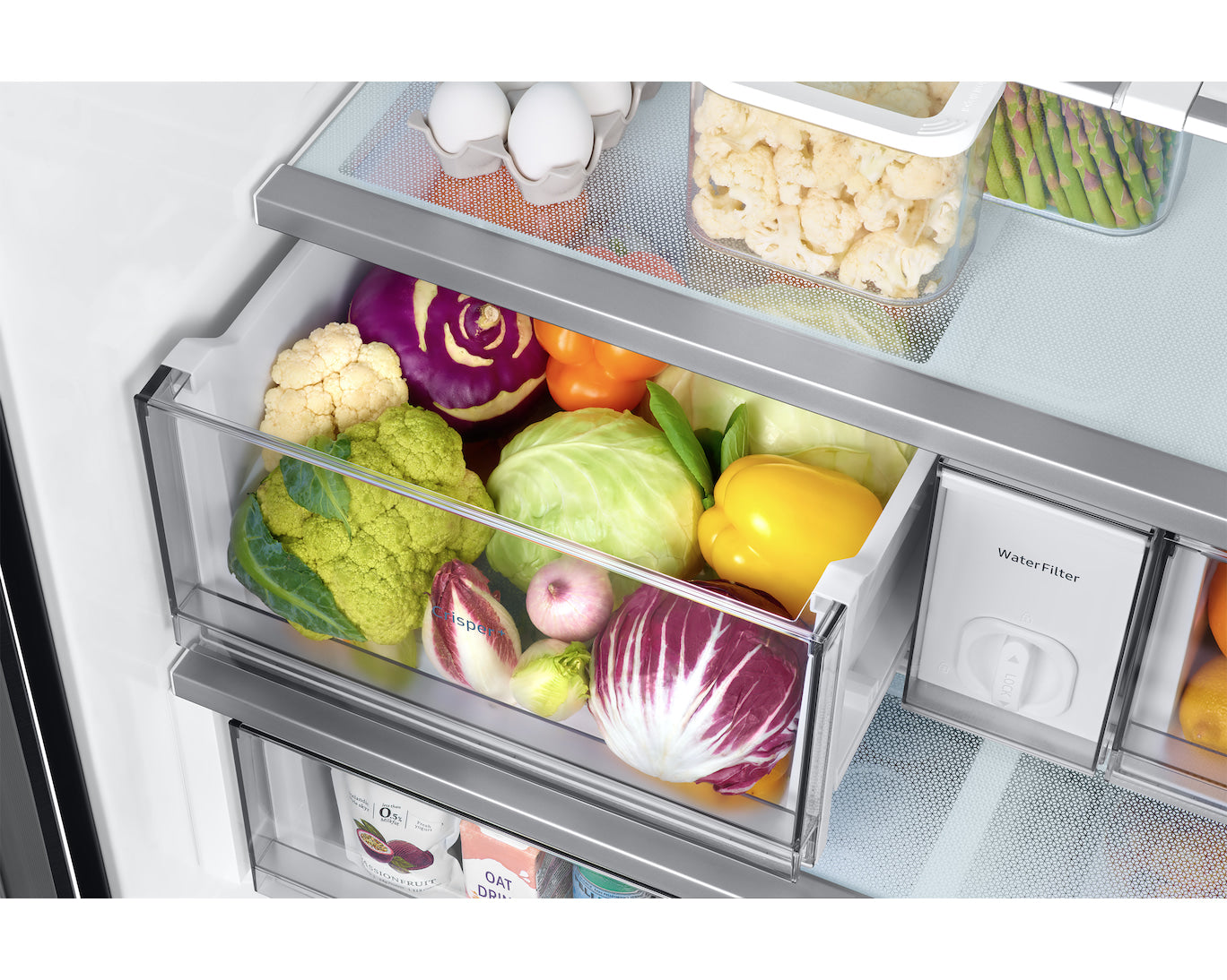 Samsung 36'' 30.1 pi cu Réfrigérateur avec centre de boisson - inox - RF30BB6600QLAA - Boîte ouverte – Image 10